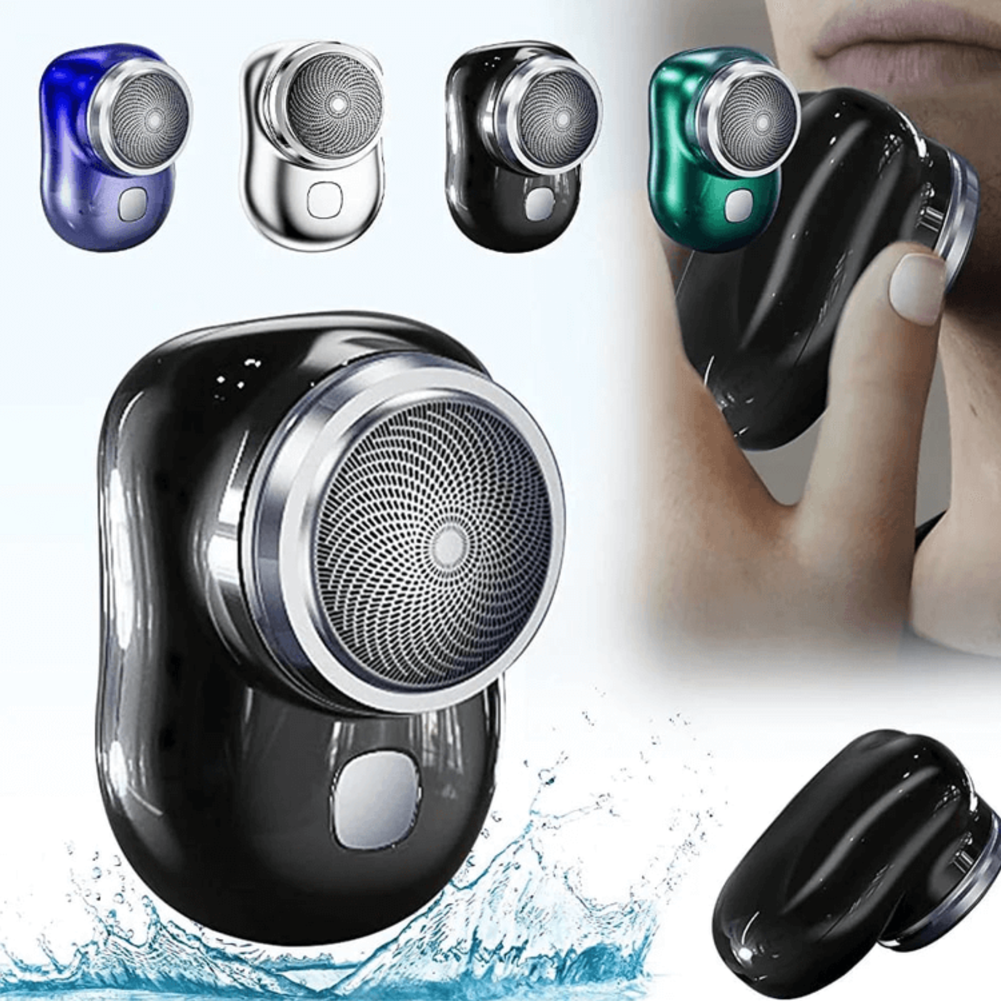 Mini Rechargeable Portable Electric Shaver for Men USB Travel Beard Trimmer & Facial Hair Razor