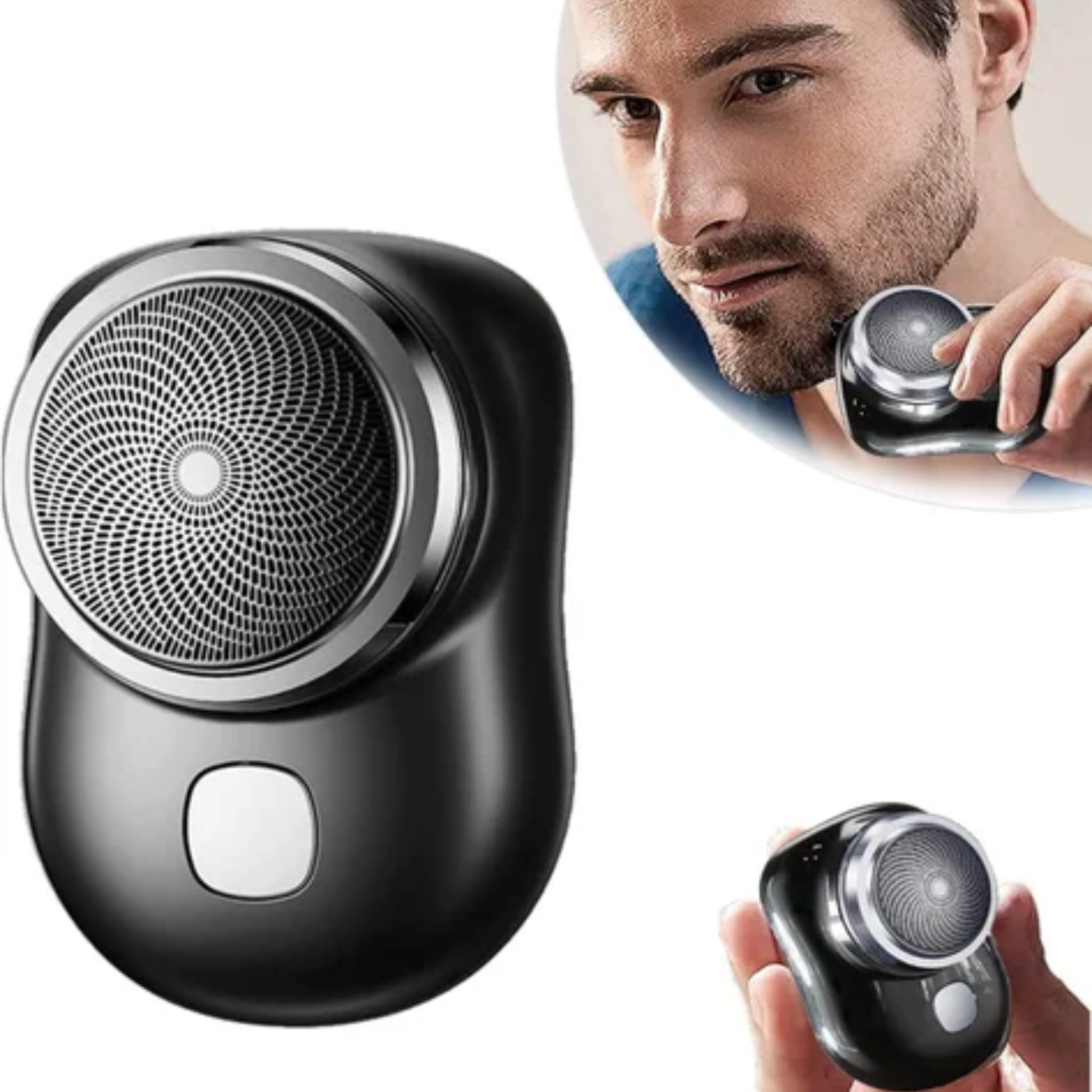 Mini Rechargeable Portable Electric Shaver for Men USB Travel Beard Trimmer & Facial Hair Razor