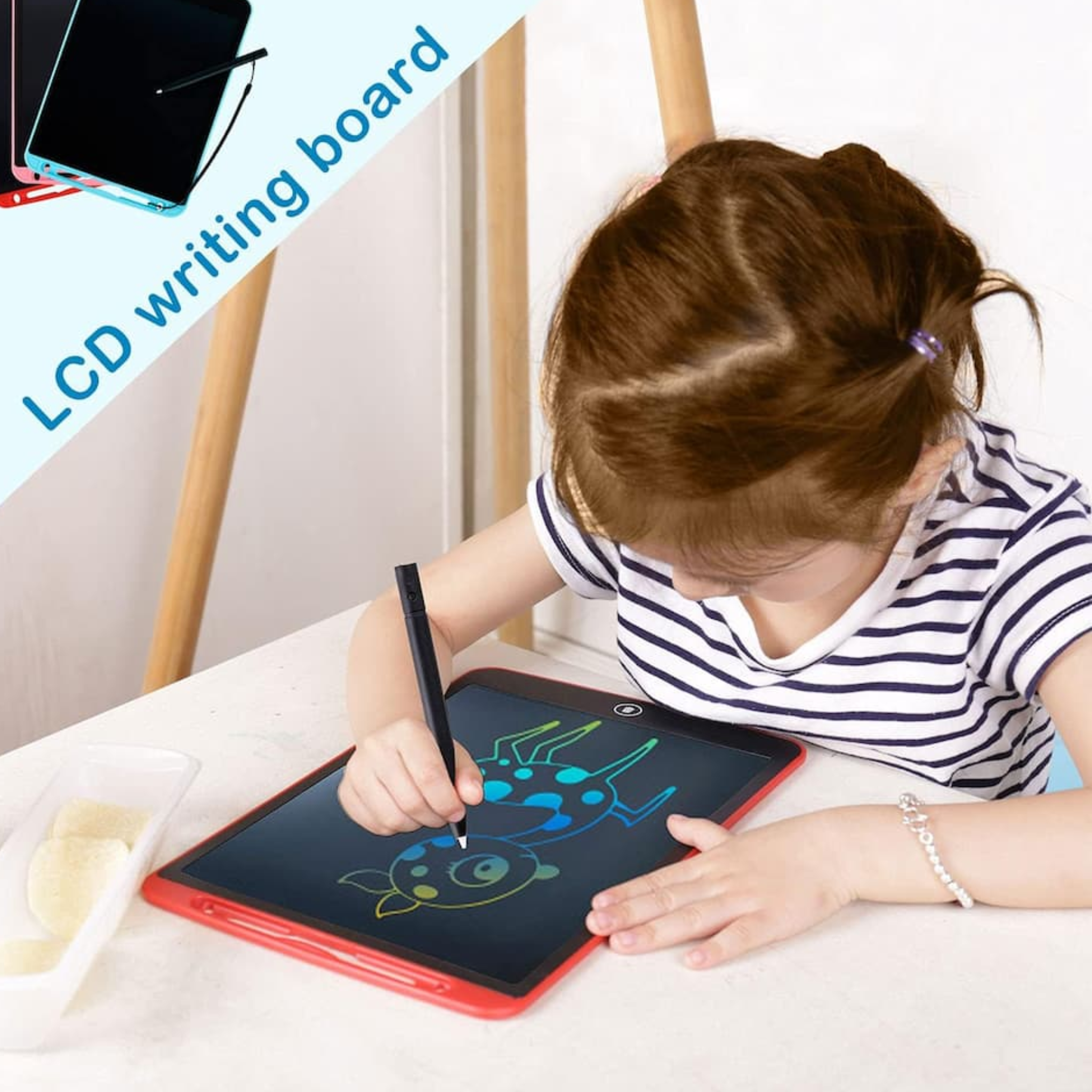Kids LCD Writing Tablet Drawing Pad , Reusable Electronic Writing & Learning Board for Children