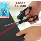 Laser Guided Precision Scissors – Multi-Purpose Straight Cutting Scissors for Fabric, Paper & Crafts