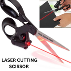 Laser Guided Precision Scissors – Multi-Purpose Straight Cutting Scissors for Fabric, Paper & Crafts