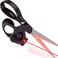 Laser Guided Precision Scissors – Multi-Purpose Straight Cutting Scissors for Fabric, Paper & Crafts