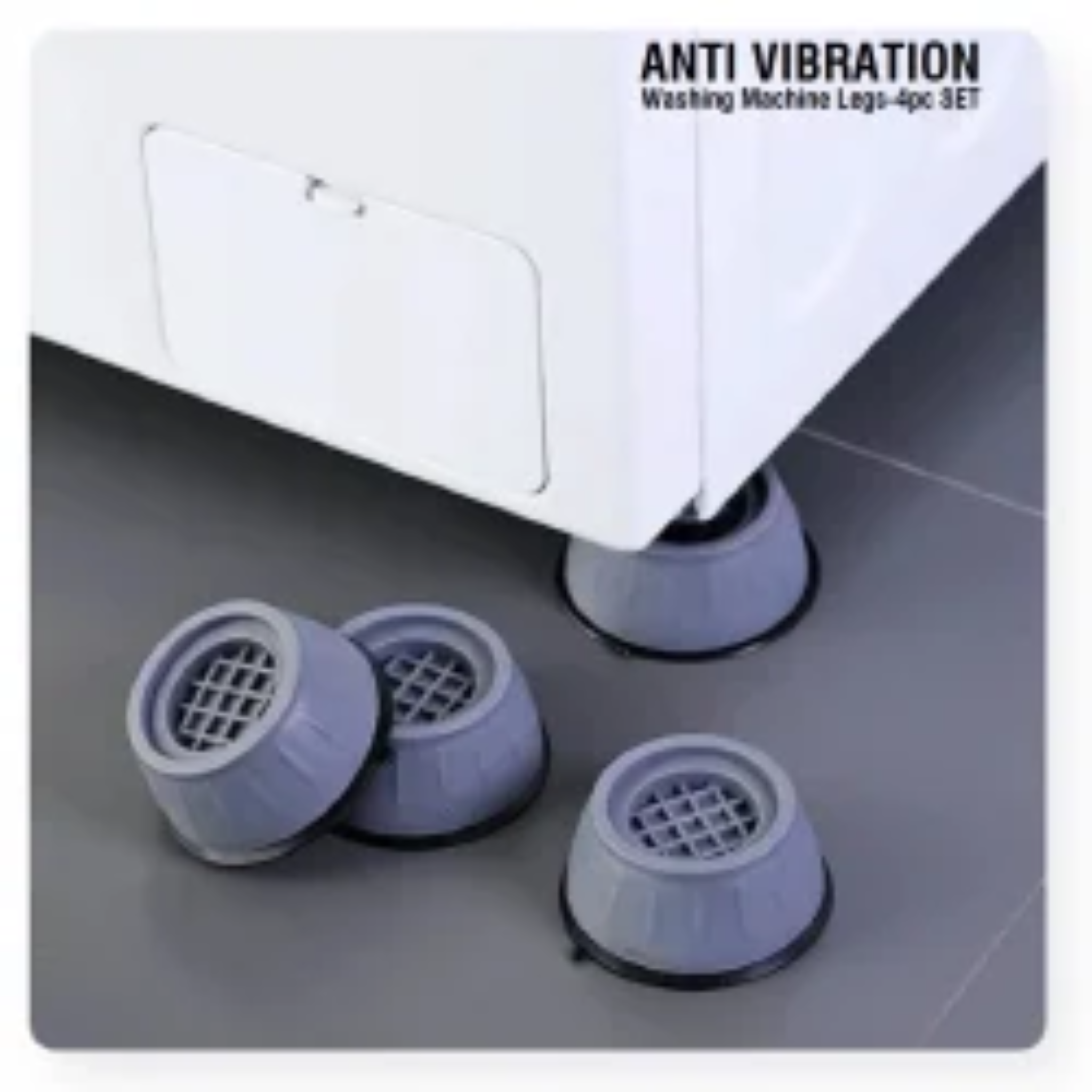 4PCS Washing Machine Anti-Vibration Pads Shock & Noise Reduction Anti-Slip Stabilizer Feet for Washer & Dryer